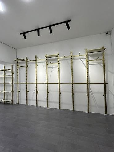 Mağaza üçün vitrin və avadanlıq komplekti - Qızılı rəngdə metal modul