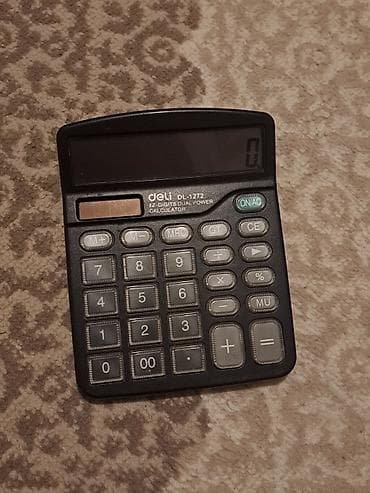 Deli DL-1272 stolüstü kalkulyator - 12 rəqəmli geniş ekran - İkiqat