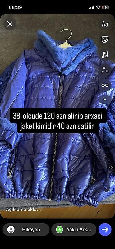 deri kurtka type 0 per page 40: Arxasi jaket uzeri kurtka qiymeti 40 azn — 1