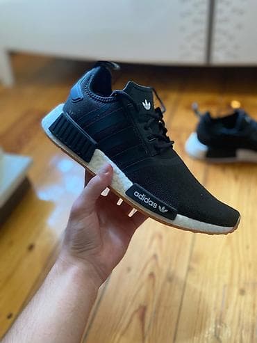 Мужская обувь: Adidas Originals NMD R1 kişi idman ayaqqabısı - Rəng: qara üst, ağ — 5