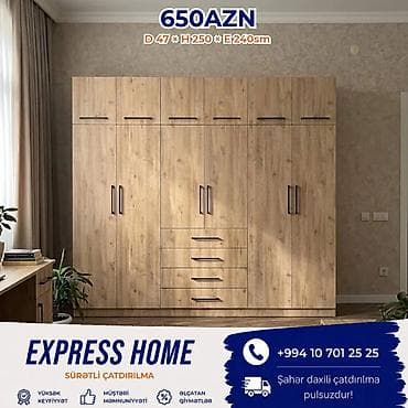 Yeni, 6 qapı, Siyirməli, Açılan, Düz dolab