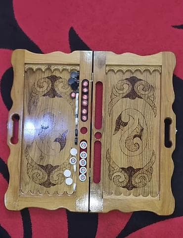 Dəbilqələr: Taxta nərd taxtası – əl işı - Material: yüksək keyfiyyətli bərk ağac — 2