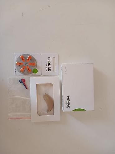 antiseptik aparatı: Phonak qulaq eşitmə aparatı dəsti Məhsulun tərkibi: - Qulaq arxası — 3
