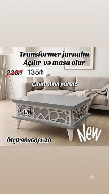 bag stullari: Jurnal masası, Yeni, Transformer — 3