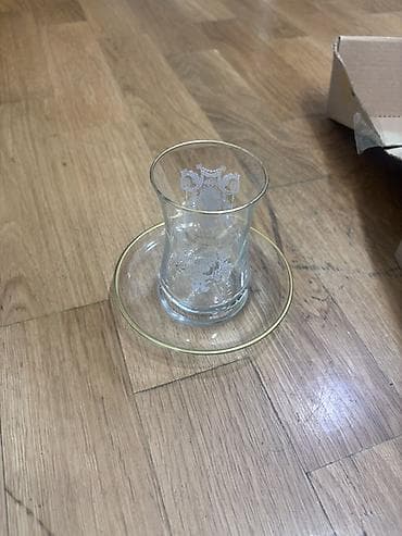 cay qabi: Çay dəsti, rəng - Ağ, Şüşə, 6 nəfərlik — 3