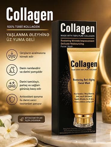Kollagen – 100% təbii kollagenli yaşlanma əleyhinə üz yuma geli lalafo.az -da Kollagen – 100% təbii kollagenli yaşlanma əleyhinə üz yuma geli