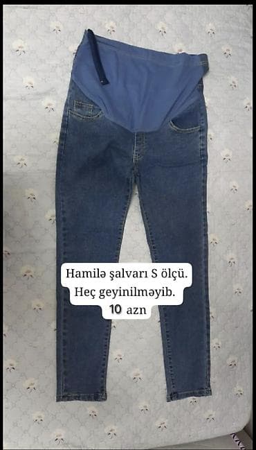 Женская одежда: Qadın geyimləri və hamilə şalvarı – S ölçü 1) Qırmızı don - Rəng — 2