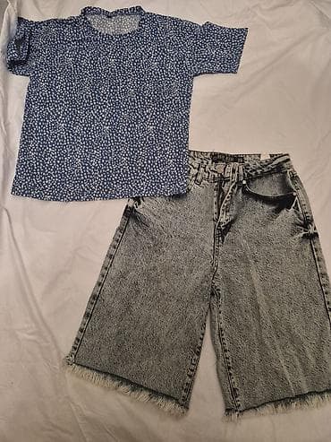 eco silim: Qadın geyim dəsti – 1 ədəd qısaqoll trikotaj kofta və 3 ədəd şalvar — 8