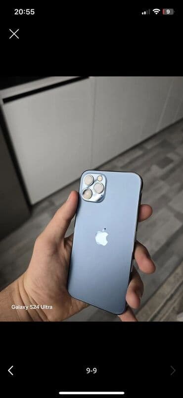 аккумулятор 12: IPhone 12 Pro, Голубой, Face ID — 2