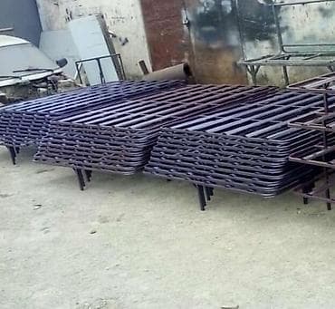 profil 40×40: Metall çarpayı karkası - Material: qalın divarlı metal profillərdən — 2