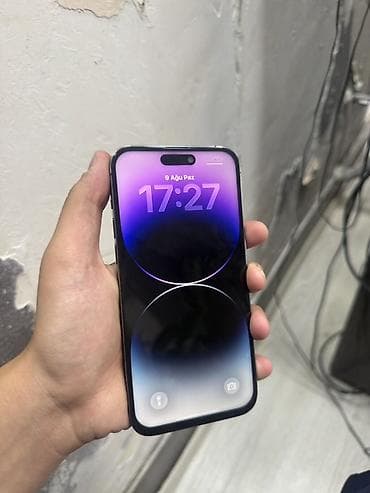 2.el macbook: IPhone 14 Pro Max, 256 GB, Deep Purple, Simsiz şarj — 2