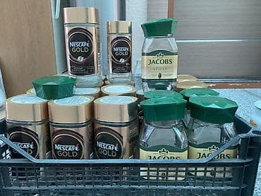 купить растворимый кофе: Nescafé Gold və Jacobs həll olan qəhvə bankaları dəsti - Brendlər — 1