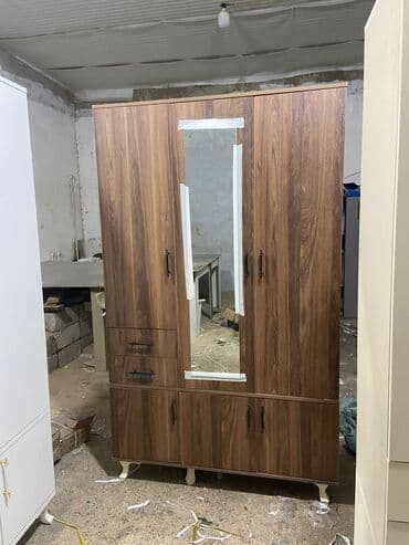 paltar asma: Yeni, Açılan, 3 qapılı Düz dolab, Qarderob, paltar dolabı — 2