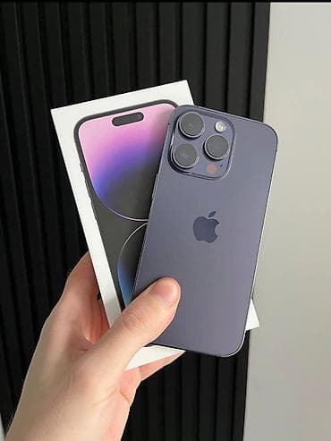 IPhone 14 Pro, 256 GB, Deep Purple, Zəmanət, Simsiz şarj, Face ID