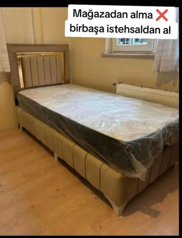 Masalar və oturacaqlar: Yeni, İkinəfərlik çarpayı, Bazalı, Matras ilə, Siyirməsiz, Azərbaycan — 5