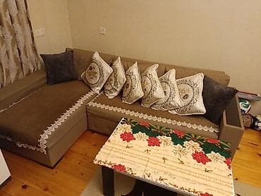2 ci el darvaza: Qonaq otağı mebel dəsti Tərkib: - L formalı yumşaq künc divan – — 1