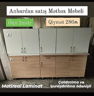 mebel dolab: Mətbəx mebeli – müxtəlif ölçü və modellər - Hazır dəstlər və — 6