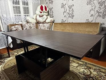 Журнальный стол, Трансформер, MDF, Квадратный стол — 4