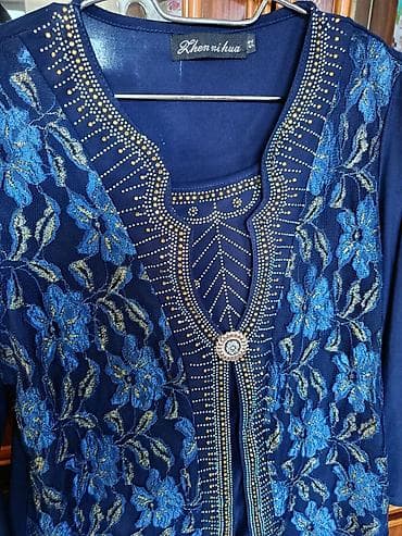 Alfredo Pauly brendinə məxsus qadın bluz/tunika. - Rəng: tünd göy — 8