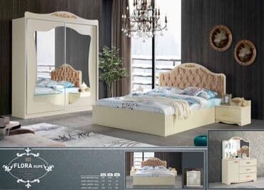 турецкие мебельные магазины в баку: Двуспальная кровать, 2 тумбы, Турция, Новый — 1