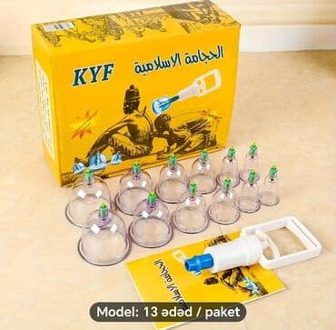 вакуумный массаж лица: Kuppinq (hicama) dəsti – 13 ədəd/paket Məzmun: - Fərqli ölçülərdə 12 — 7