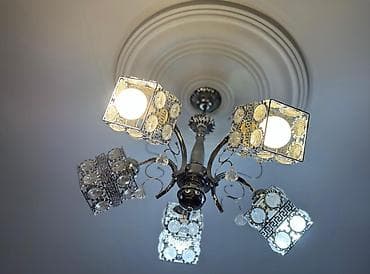 Led Çılçıraq, 4 və daha çox lampa, Şüşə