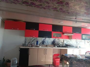 ucuz metbext mebeli: Mətbəx mebeli dəsti - Üst modullar: qırmızı-qara rəngli, bir neçə — 2