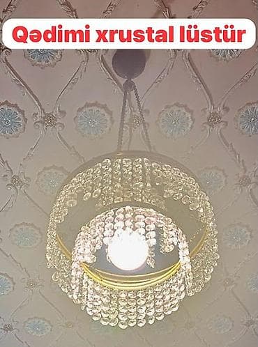 Çılçıraq, 6 lampa, Xrustal