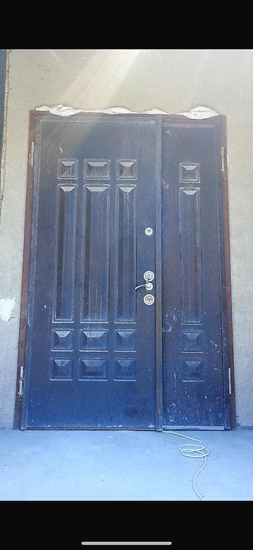 ev damaşnik: İkiyarpaq giriş qapısı - Material: Dəmir - Rəng: tünd qəhvəyi - İki — 4