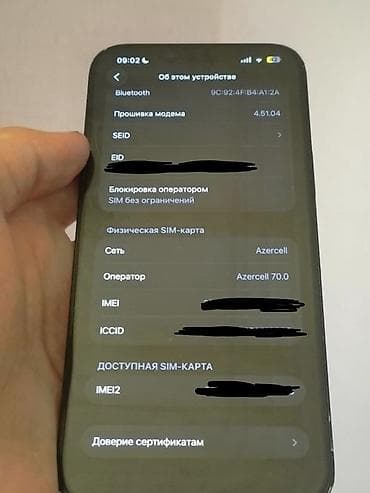 ipad pro m2 chip: IPhone 14, 256 GB, Qara, Face ID, Simsiz şarj, Sənədlərlə — 2