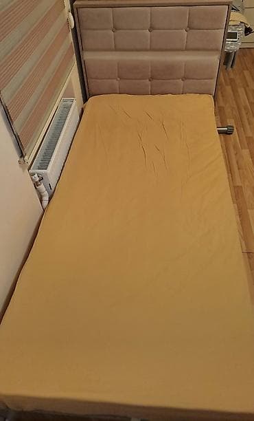 Təknəfərlik çarpayı, Bazalı, Matras ilə, Siyirməsiz