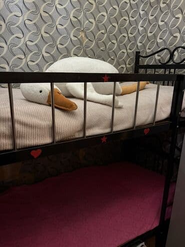 Кулоны и подвески: Для девочки и мальчика, Кровать, Без матраса, Без выдвижных ящиков, Железные — 3