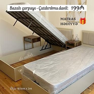 Новый, Односпальная кровать, С подъемным механизмом, С матрасом — 5