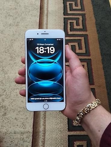 IPhone 8 Plus, 64 GB, Gümüşü, Barmaq izi