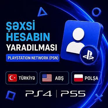 video reqistator: 🎮👤 PlayStation Network (PSN) şəxsi hesabının yaradılması PS4 və PS5 — 1