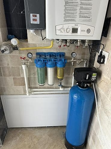Məişət və fərdi evlər üçün tam su təmizləmə və qızdırma-qazan sistemi
