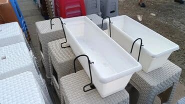 balkon reşotkaları: Dipçək Asılqan – Balkon üçün Ağ Rəngdə Balkon və pəncərə üçün ideal — 9