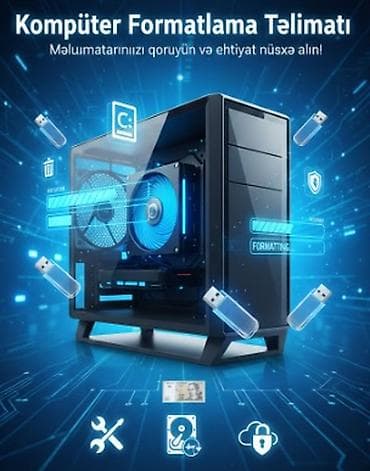 Tikinti və təmir: Kompüter xidmətləri paketi - Parolun açılması — 40 AZN - — 3