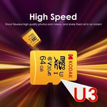 nar nömrələrin qiymətləri: Sürətli Kodak 64GB Micro SD və SD V30 kartları !!! Rəsmi Kodak Ən ucuz — 2