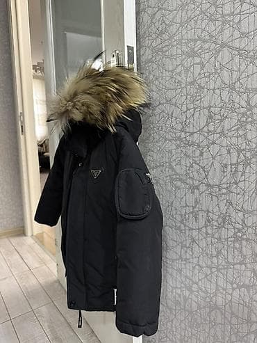 Верхняя одежда: Uşaq qış gödəkçəsi – qara rəng - İsti, qalın doldurmalı qış gödəkçəsi — 1