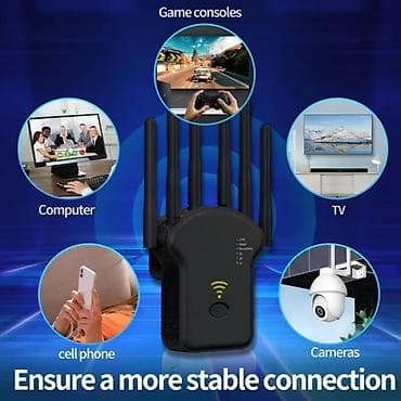 xiomi planset: Wi‑Fi 6 iki zolaqlı (2.4 GHz/5 GHz) siqnal gücləndirici/repeater - — 3