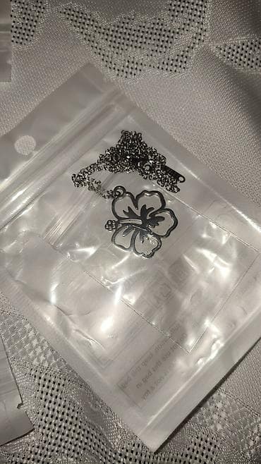 Ювелирные изделия: Zərif çiçək və kəpənək asqılı boyunbağılar dəsti - Material — 6