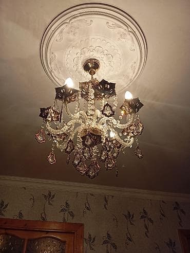 lustr bra: Çılçıraq, 6 lampa, Şüşə — 1