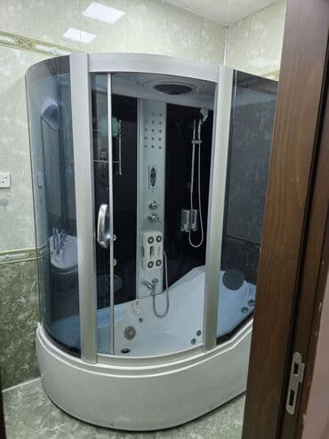 Qapılar və aksessuarlar: Hidromasajlı duş kabini – çoxfunksiyalı buxar kabinəsi - Künc tipli — 1