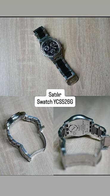İşlənmiş, Qol saatı, Swatch, rəng - Gümüşü