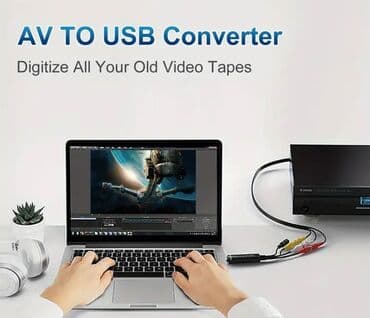 sip kabel: VHS to digital converter Bu adapter vasitəsilə köhnə kassetləri — 4