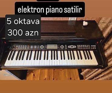 Elektron piano satılır. - 5 oktavalı klaviatura - Rəqəmsal ekran