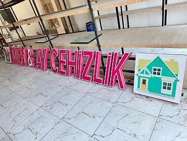 Məhsul: “MEH &AY CEHIZLIK” işıqlı üzlük hərflər və vitrin