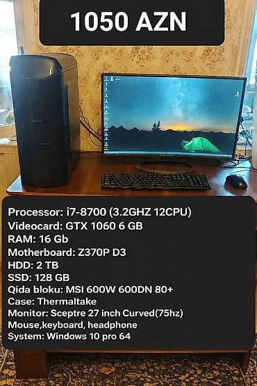 1050 AZN.Özüm üçün vaxtilə 2800 AZN-ə yığdırmışam. Monitor ABŞ dan lalafo.az -da 1050 AZN.Özüm üçün vaxtilə 2800 AZN-ə yığdırmışam. Monitor ABŞ dan