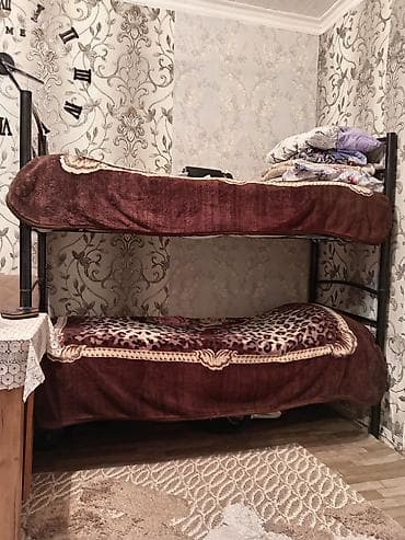 İki mərtəbəli çarpayı - Metal karkaslı, möhkəm konstruksiya - 2